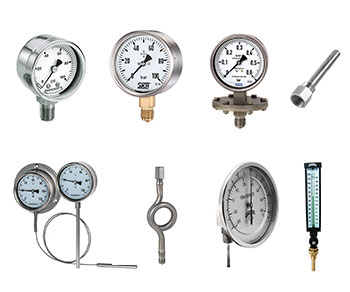Pressure Gauges, Thermometers & Thermowells